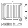 Стальной панельный радиатор Тип 11 Kermi FTV(FKV) 11 400x1800