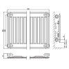 Стальной панельный радиатор Тип 10 Kermi FKO 10 600x1200