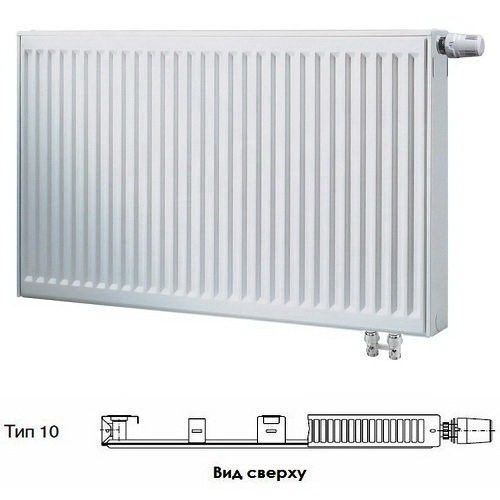 Стальной панельный радиатор Тип 10 Buderus Радиатор VK-Profil 10/400/1000, re (36) (C)