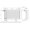 Стальной панельный радиатор Тип 33 Buderus Радиатор VK-Profil 33/500/1800, re (12) (C)
