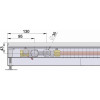 Внутрипольный конвектор длиной 2,1 м - 3 м Minib COIL-PMW90 2250
