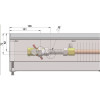 Внутрипольный конвектор длиной 30 см - 1 м Minib COIL-P 1000