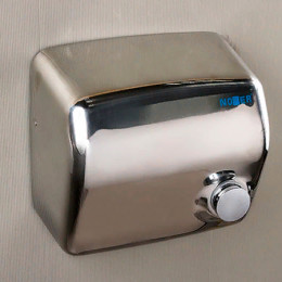Металлическая сушилка для рук Nofer KAI 1500 W с кнопкой глянцевая (01250.B)