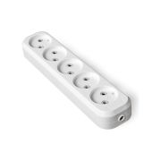 Колодка удлинителя 5-м без заземл. АБС-пластик еврослот UNIVersal E205