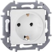 Розетка 1-м СП Inspiria 16А IP20 250В 2P+E немецк. стандарт механизм бел. IEK 673720